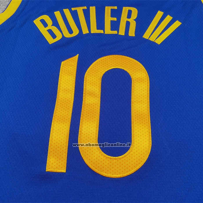Maglia Golden State Warriors Jimmy Butler Iii No 10 Icon 2024-25 Blu